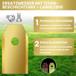 Schäubli Bot Titan Ersatzmesser 35mm für Automower Mähroboter